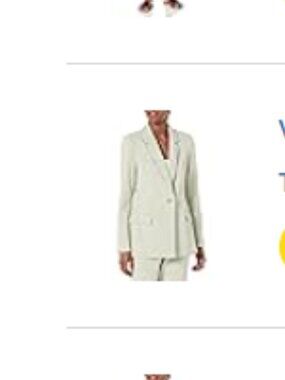 The Drop Women's Blake Long Blazer - Sage Green - Large -‎ NWT